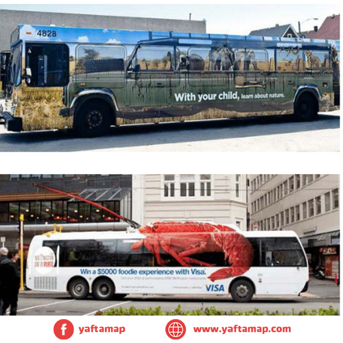 TRANSPORTATION ADS - LONG BUS M10 - BUS WRAP